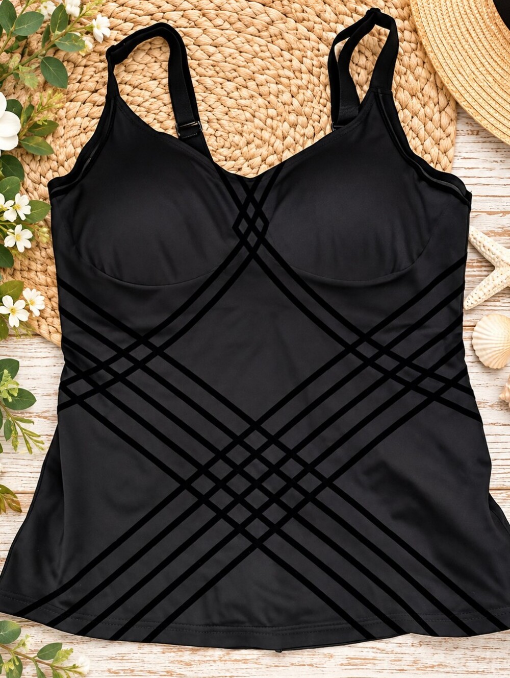 HoneyLove LiftWear black cami sz L
